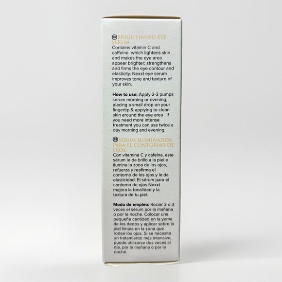 Brightening Eye Serum Vitamin C Caffeine 30ml, 1 fl oz NEW SEALED Nexxt Radiance - Picture 2 of 6